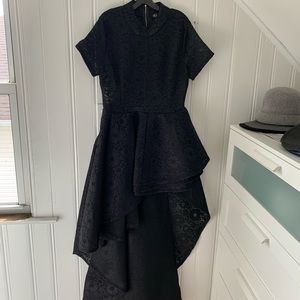 NWOT Akira IF YOU SEE ME OUT LACE PEPLUM TOP